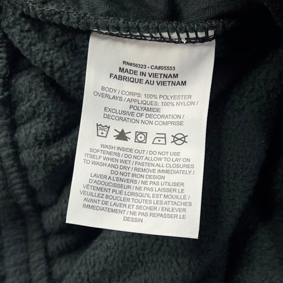 Nike Mens Fleece Jogger Pants Black Standard Fit Pockets Tapered Leg XL New - Picture 10 of 12